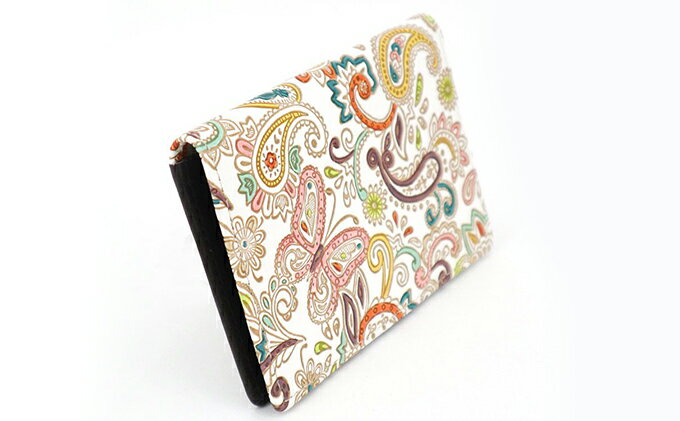 【ふるさと納税】パスケース ペイズリー 文庫屋大関 名刺入れ カードホルダー 名刺ケース 名刺ホルダー カード入れ 定期入れ 定期ケース 雑貨 生活雑貨 小物 革小物 革製品 本革 日用品 民芸品 工芸品 東京 東京都 墨田区　お届け：発送可能時期より順次配送 サムネイル3