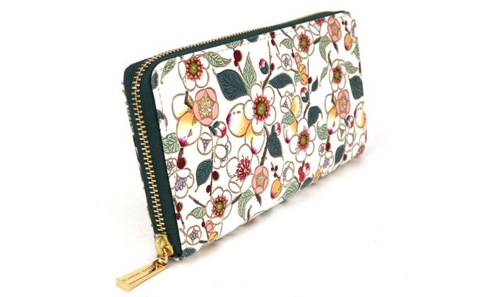 【ふるさと納税】【文庫屋大関】 大容量　ぐるっとファスナーの長財布　梅花（メイホア）【皮革工芸品】 ファッション小物 民芸品 　お届け：発送可能時期より順次配送 サムネイル3