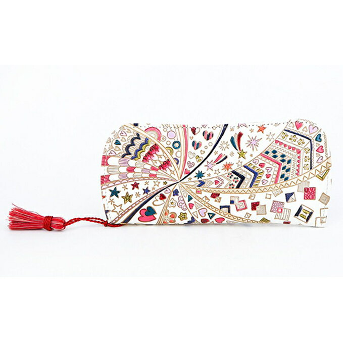 【文庫屋大関】メガネケース　グロッシーハート【皮革工芸品】 ファッション小物 民芸品 　お届け：発送可能時期より順次配送