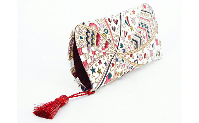 【ふるさと納税】【文庫屋大関】メガネケース　グロッシーハート【皮革工芸品】 ファッション小物 民芸品 　お届け：発送可能時期より順次配送 サムネイル3