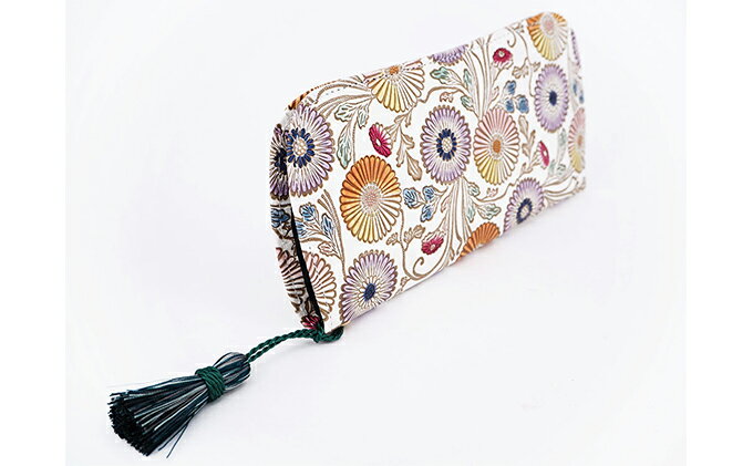 【ふるさと納税】【文庫屋大関】メガネケース　更紗菊【皮革工芸品】 ファッション小物 民芸品 　お届け：発送可能時期より順次配送 サムネイル3