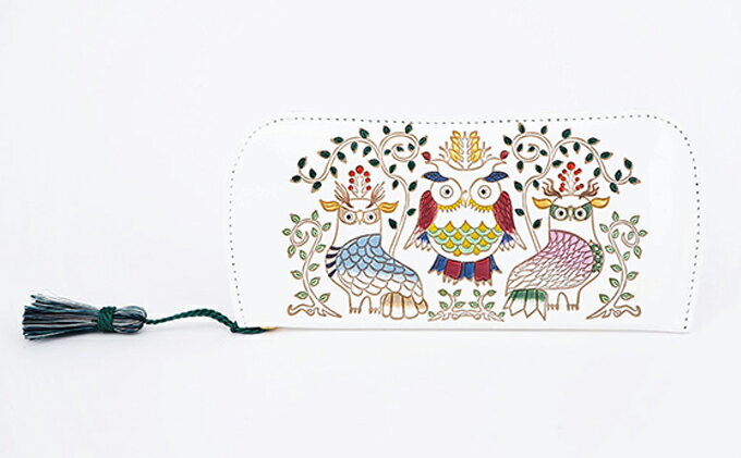 【ふるさと納税】【文庫屋大関】メガネケース　ふくろう【皮革工芸品】 ファッション小物 民芸品 　お届け：発送可能時期より順次配送 サムネイル2