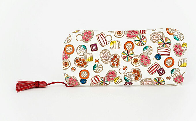 【ふるさと納税】【文庫屋大関】メガネケース　飴【皮革工芸品】 ファッション小物 民芸品 　お届け：発送可能時期より順次配送 サムネイル2