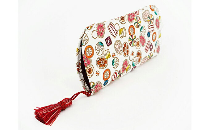 【ふるさと納税】【文庫屋大関】メガネケース　飴【皮革工芸品】 ファッション小物 民芸品 　お届け：発送可能時期より順次配送 サムネイル3