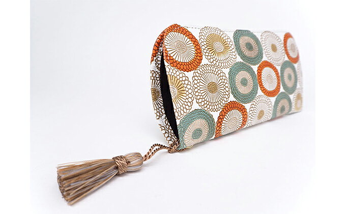 【ふるさと納税】【文庫屋大関】メガネケース　笠菊＜若草＞【皮革工芸品】 ファッション小物 民芸品 　お届け：発送可能時期より順次配送 サムネイル3