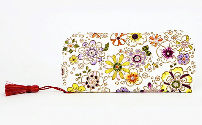 【ふるさと納税】【文庫屋大関】メガネケース　みつばち【皮革工芸品】 ファッション小物 民芸品 　お届け：発送可能時期より順次配送 サムネイル2