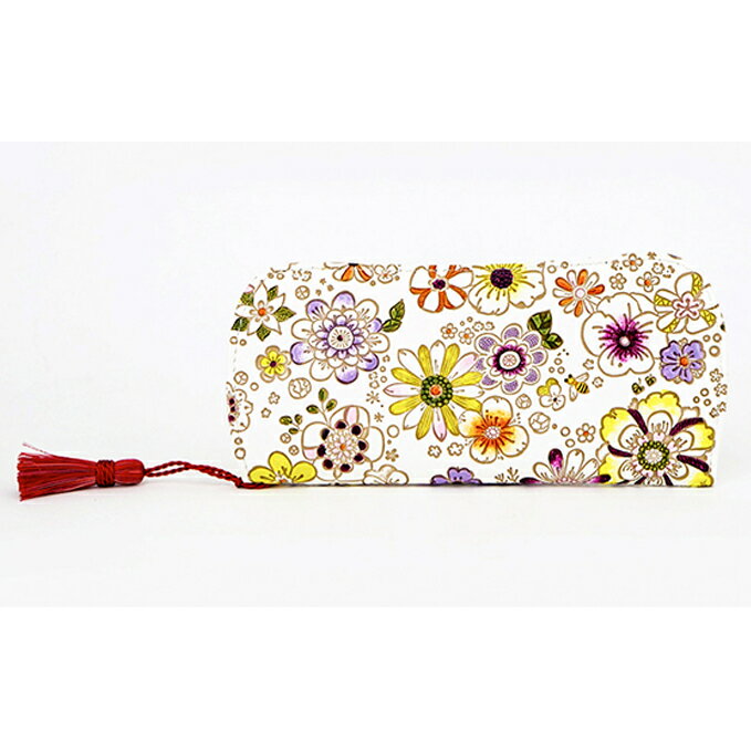 【文庫屋大関】メガネケース　みつばち【皮革工芸品】 ファッション小物 民芸品 　お届け：発送可能時期より順次配送