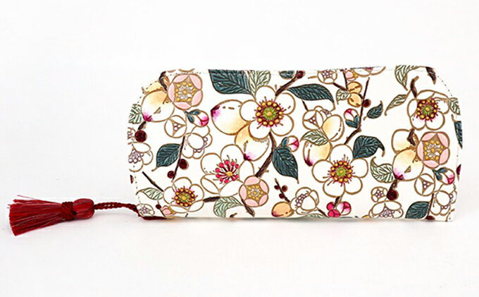 【ふるさと納税】【文庫屋大関】メガネケース　梅花（メイホア）【皮革工芸品】 ファッション小物 民芸品 　お届け：発送可能時期より順次配送 サムネイル2