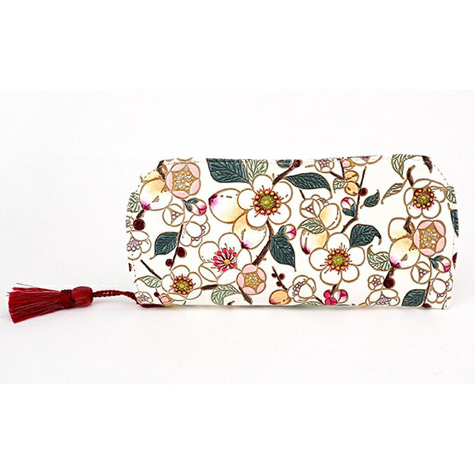 【文庫屋大関】メガネケース　梅花（メイホア）【皮革工芸品】 ファッション小物 民芸品 　お届け：発送可能時期より順次配送