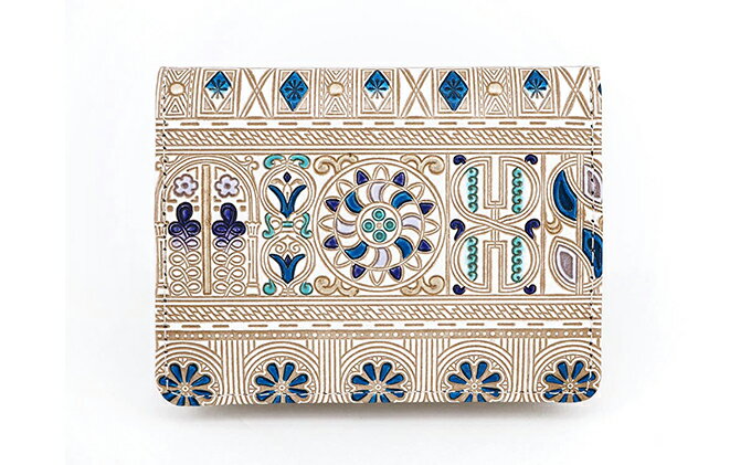 【ふるさと納税】【文庫屋大関】箱まち小銭入れ　アポロン＜ブルー＞【皮革工芸品】 ファッション小物 財布 民芸品 　お届け：発送可能時期より順次配送 サムネイル2