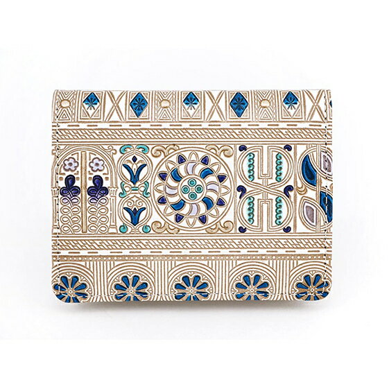 【文庫屋大関】箱まち小銭入れ　アポロン＜ブルー＞【皮革工芸品】 ファッション小物 財布 民芸品 　お届け：発送可能時期より順次配送