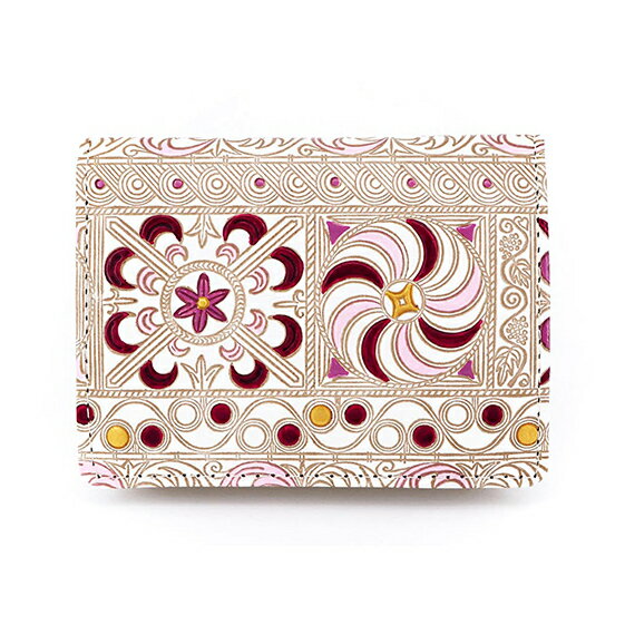 【文庫屋大関】箱まち小銭入れ　錦紗＜ピンク＞【皮革工芸品】 ファッション小物 財布 民芸品 　お届け：発送可能時期より順次配送