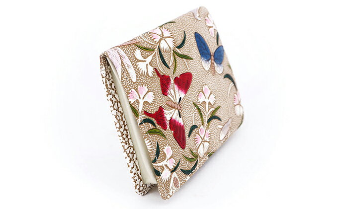 【ふるさと納税】【文庫屋大関】箱まち小銭入れ　撫子【皮革工芸品】 ファッション小物 財布 民芸品 　お届け：発送可能時期より順次配送 サムネイル3