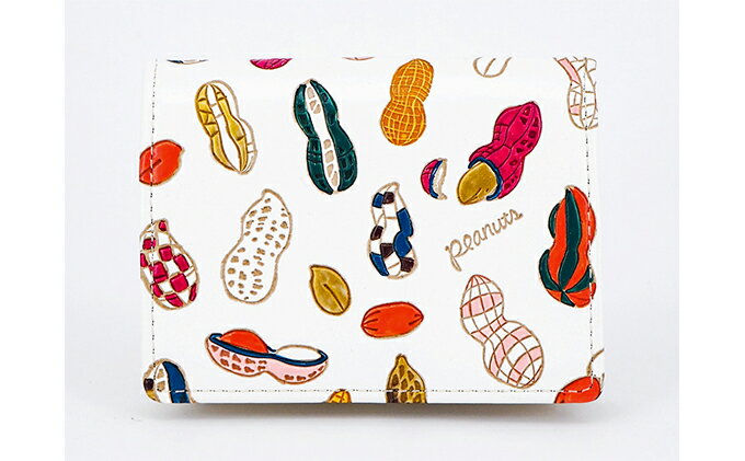 【ふるさと納税】【文庫屋大関】箱まち小銭入れ　ピーナッツ【皮革工芸品】 ファッション小物 財布 民芸品 　お届け：発送可能時期より順次配送 サムネイル2