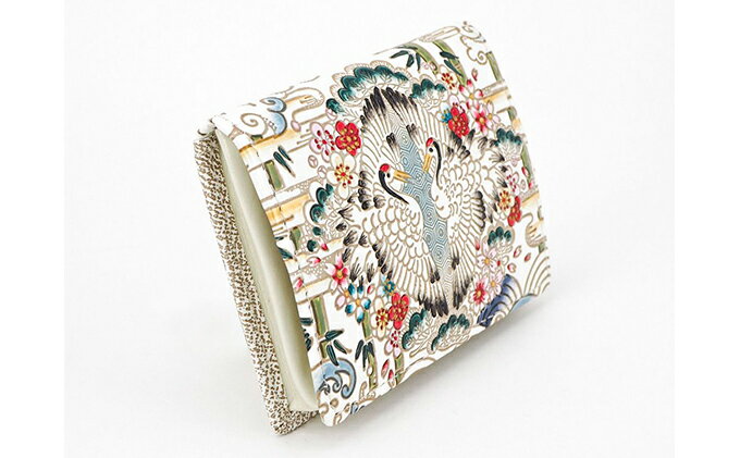 【ふるさと納税】【文庫屋大関】箱まち小銭入れ　むかい鶴【皮革工芸品】 ファッション小物 財布 民芸品 　お届け：発送可能時期より順次配送 サムネイル3