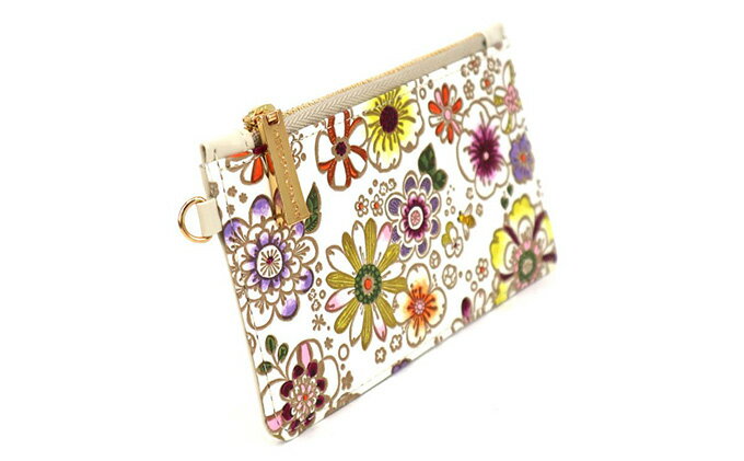 【ふるさと納税】【文庫屋大関】すっきりカードケース　みつばち【皮革工芸品】 ファッション小物 雑貨 フラグメントケース 小銭入れ付き 収納 スマート 日本製 ミツバチ 　お届け：発送可能時期より順次配送 サムネイル3