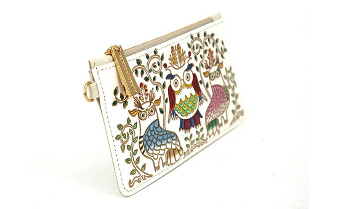 【ふるさと納税】【文庫屋大関】すっきりカードケース　ふくろう【皮革工芸品】 ファッション小物 雑貨 フラグメントケース 小銭入れ付き 収納 スマート 日本製 鳥 フクロウ 梟 　お届け：発送可能時期より順次配送 サムネイル3