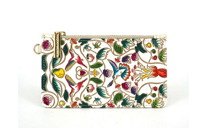 【ふるさと納税】【文庫屋大関】すっきりカードケース　ハチドリの憂鬱【皮革工芸品】 ファッション小物 雑貨 フラグメントケース 小銭入れ付き 収納 スマート 日本製 鳥 動物 　お届け：発送可能時期より順次配送 サムネイル2