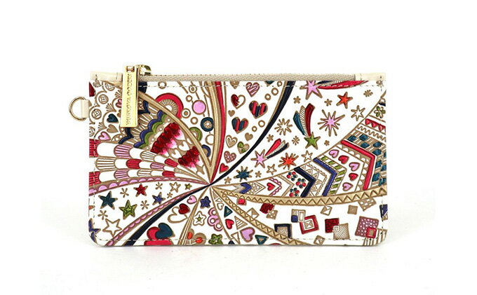 【ふるさと納税】【文庫屋大関】すっきりカードケース　グロッシーハート【皮革工芸品】 ファッション小物 雑貨 フラグメントケース 小銭入れ付き 収納 スマート 日本製 　お届け：発送可能時期より順次配送 サムネイル2