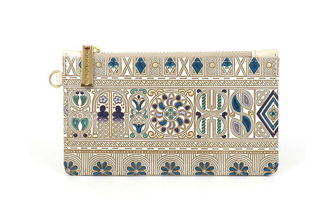 【ふるさと納税】【文庫屋大関】すっきりカードケース　アポロン＜ブルー＞【皮革工芸品】 ファッション小物 雑貨 フラグメントケース 小銭入れ付き 収納 スマート 日本製 青 　お届け：発送可能時期より順次配送 サムネイル2