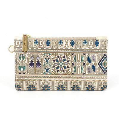 【文庫屋大関】すっきりカードケース　アポロン＜ブルー＞【皮革工芸品】 ファッション小物 雑貨 フラグメントケース 小銭入れ付き 収納 スマート 日本製 青 　お届け：発送可能時期より順次配送