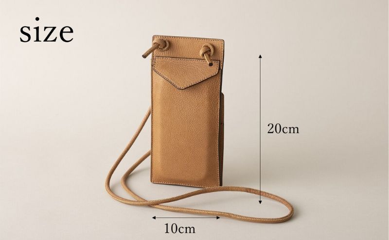 【ふるさと納税】ENVELOPE（野生鹿革のスマートフォン　ミニショルダーバッグ） ファッション かばん トートバッグ 手提げ 着物 帯 　お届け：発送可能時期より順次配送 サムネイル3