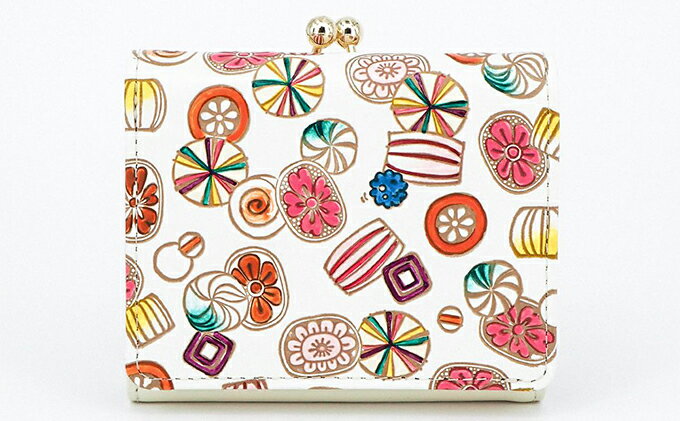 【ふるさと納税】財布 三つ折り ミニ財布 飴 文庫屋大関 三つ折り財布 三つ折りミニ財布 手のひらサイズ 小さい財布 小さめ財布 小さい レディース 本革 牛革 革 コンパクト カード 収納 工芸品 雑貨 和風 和柄 日本製 東京　お届け：発送可能時期より順次配送 サムネイル2