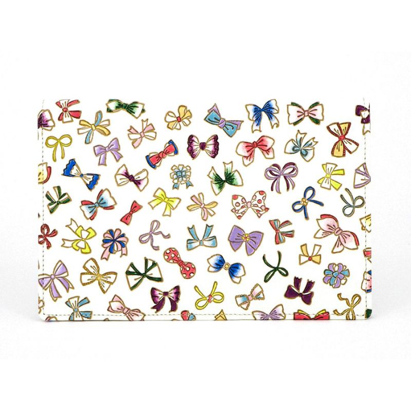 ケース パーソナルホルダー プチリボン 文庫屋大関 ポーチ 通帳ケース 通帳入れ カードケース パスケース 通帳 お薬手帳 収納 収納ポーチ 保管ケース 本革 革 皮革 雑貨 おしゃれ 日本製 東京　お届け：発送可能時期より順次配送