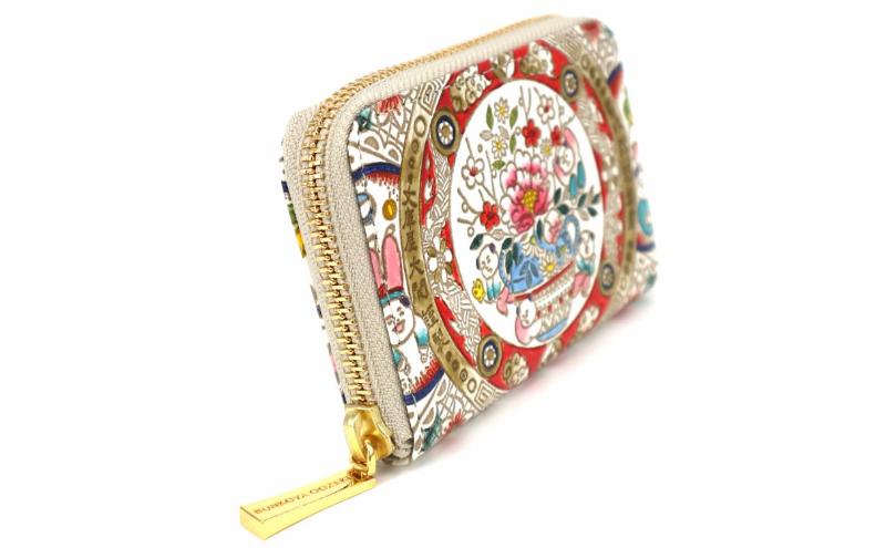 【ふるさと納税】【文庫屋大関】ファスナー 小銭入れ 唐子【皮革工芸品】財布 牛革 コンパクト 東京　お届け：発送可能時期より順次配送 サムネイル3