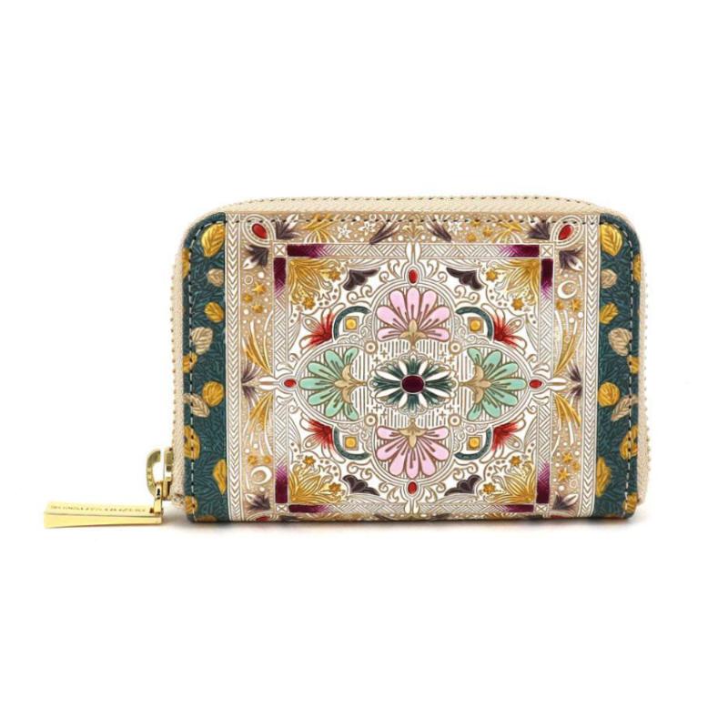 【文庫屋大関】ファスナー 小銭入れ 黄金のタピ【皮革工芸品】 財布 牛革 コンパクト 東京　お届け：発送可能時期より順次配送