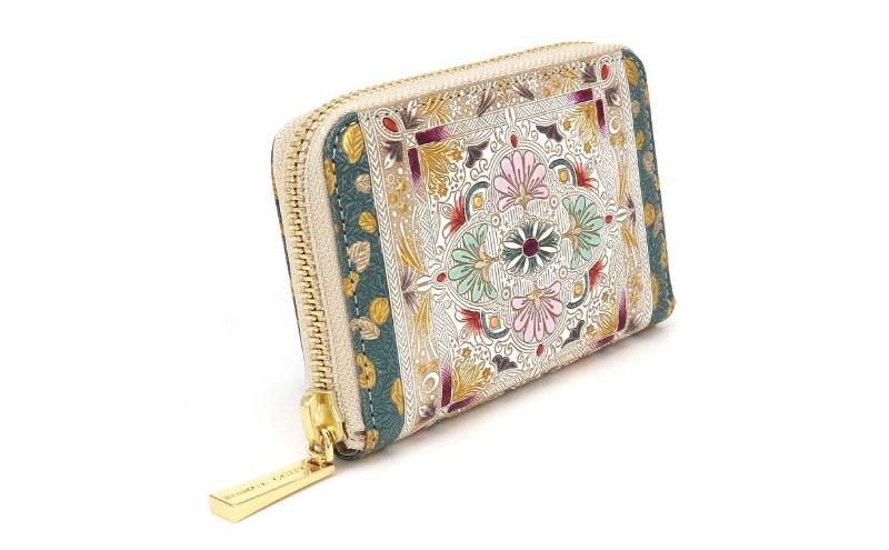 【ふるさと納税】【文庫屋大関】ファスナー 小銭入れ 黄金のタピ【皮革工芸品】 財布 牛革 コンパクト 東京　お届け：発送可能時期より順次配送 サムネイル3