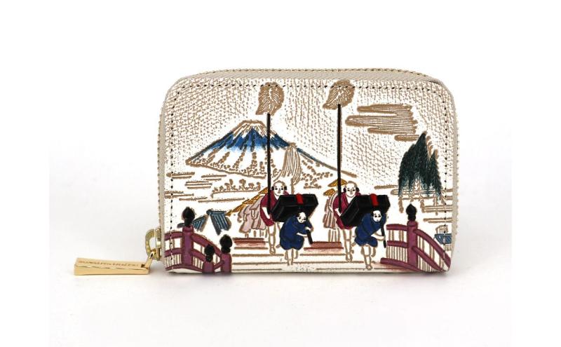 【ふるさと納税】【文庫屋大関】ファスナー 小銭入れ 日本橋【皮革工芸品】財布 牛革 コンパクト 東京　お届け：発送可能時期より順次配送 サムネイル2