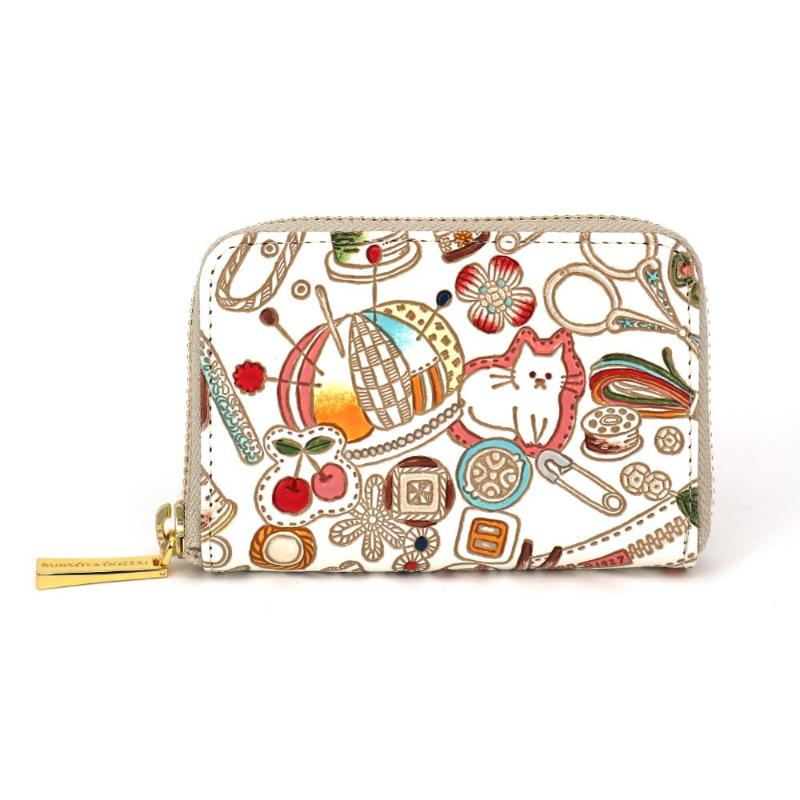 【文庫屋大関】ファスナー 小銭入れ ソーイング【皮革工芸品】財布 牛革 コンパクト 東京　お届け：発送可能時期より順次配送