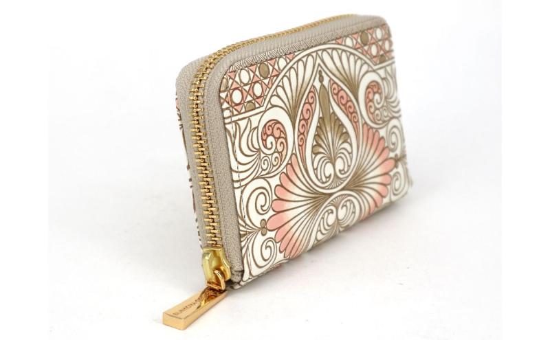 【ふるさと納税】【文庫屋大関】ファスナー 小銭入れ ロカイユ＜ベビーピンク＞【皮革工芸品】財布 牛革 コンパクト 東京　お届け：発送可能時期より順次配送 サムネイル3