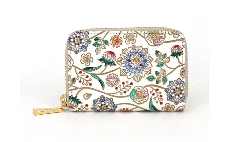 【ふるさと納税】【文庫屋大関】ファスナー 小銭入れ ダリア＜コバルトブルー＞【皮革工芸品】財布 牛革 コンパクト 東京　お届け：発送可能時期より順次配送 サムネイル2