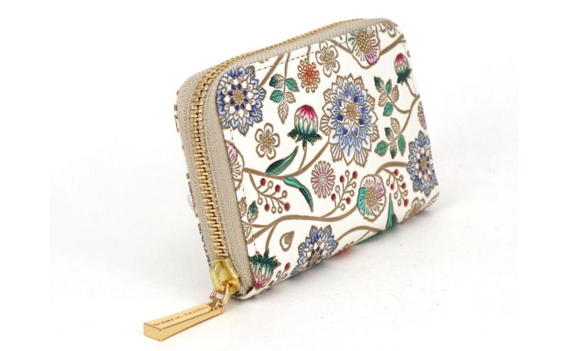 【ふるさと納税】【文庫屋大関】ファスナー 小銭入れ ダリア＜コバルトブルー＞【皮革工芸品】財布 牛革 コンパクト 東京　お届け：発送可能時期より順次配送 サムネイル3