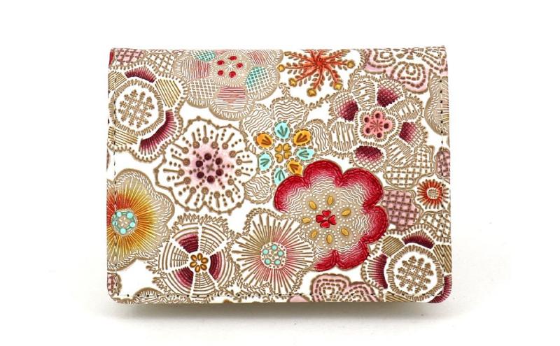 【ふるさと納税】【文庫屋大関】箱まち小銭入れ 春らんまん〈茜〉【皮革工芸品】 革製品 工芸品 民芸品 牛革 財布 小銭入れ 小物入れ お祝い ギフト プレゼント 墨田区 東京都　お届け：発送可能時期より順次配送 サムネイル2