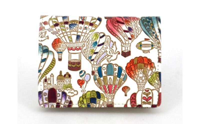 【ふるさと納税】【文庫屋大関】箱まち小銭入れ 気球【皮革工芸品】 革製品 工芸品 民芸品 牛革 財布 小銭入れ 小物入れ お祝い ギフト プレゼント 墨田区 東京都　お届け：発送可能時期より順次配送 サムネイル2