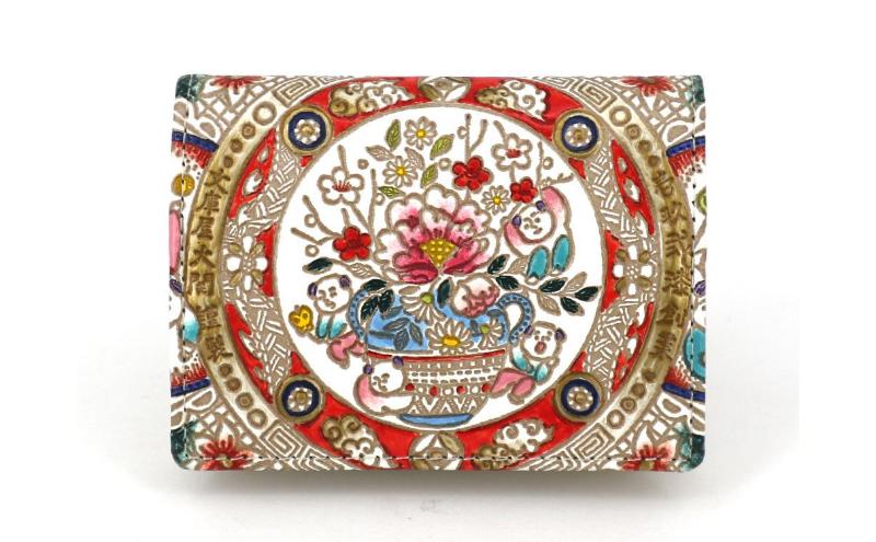 【ふるさと納税】【文庫屋大関】箱まち小銭入れ 唐子【皮革工芸品】 革製品 工芸品 民芸品 牛革 財布 小銭入れ 小物入れ お祝い ギフト プレゼント 墨田区 東京都　お届け：発送可能時期より順次配送 サムネイル2