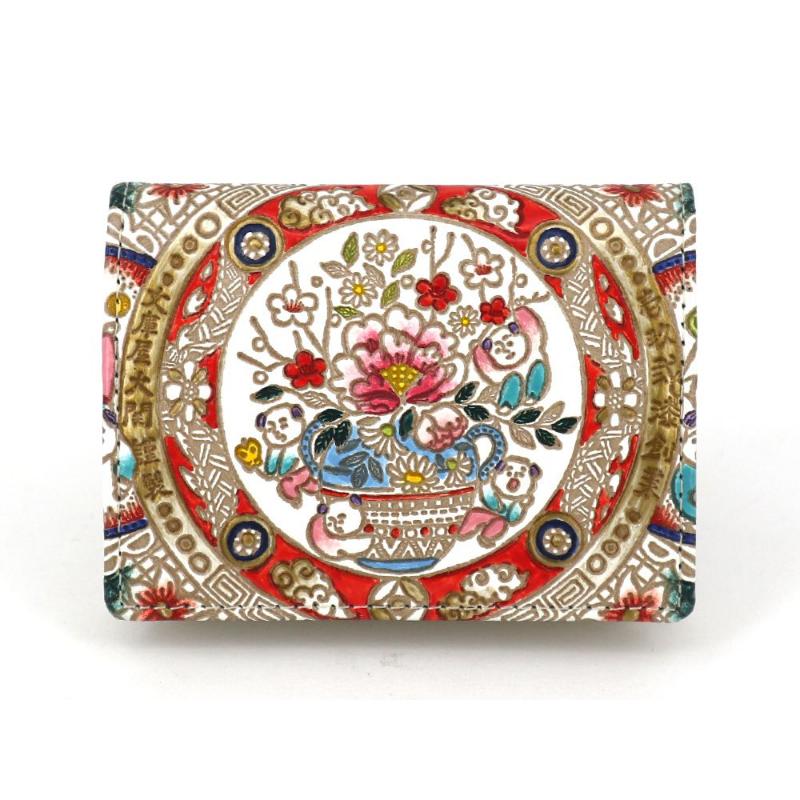 【文庫屋大関】箱まち小銭入れ 唐子【皮革工芸品】 革製品 工芸品 民芸品 牛革 財布 小銭入れ 小物入れ お祝い ギフト プレゼント 墨田区 東京都　お届け：発送可能時期より順次配送