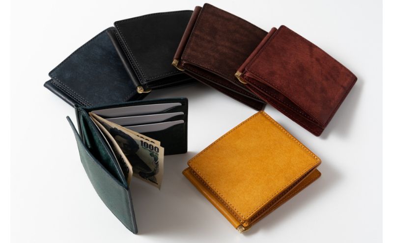 【ふるさと納税】小銭入れ付き札バサミ（マネークリップ） Fermare フェルマーレ 【選べるカラー6色】財布 マネークリップ 札ばさみ 小銭入れ付き 日本製 墨田区 東京 サムネイル2