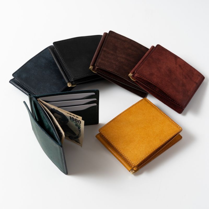 小銭入れ付き札バサミ（マネークリップ） Fermare フェルマーレ 【選べるカラー6色】財布 マネークリップ 札ばさみ 小銭入れ付き 日本製 墨田区 東京