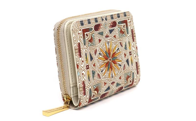 【ふるさと納税】【文庫屋大関】二つ折りファスナーミニ財布 カロー＜ブロンズ＞【皮革工芸品】財布 二つ折り 小物 お札 カード 小銭 コンパクト 牛革 手作り 日本製 墨田区 東京都　お届け：発送可能時期より順次配送 サムネイル3