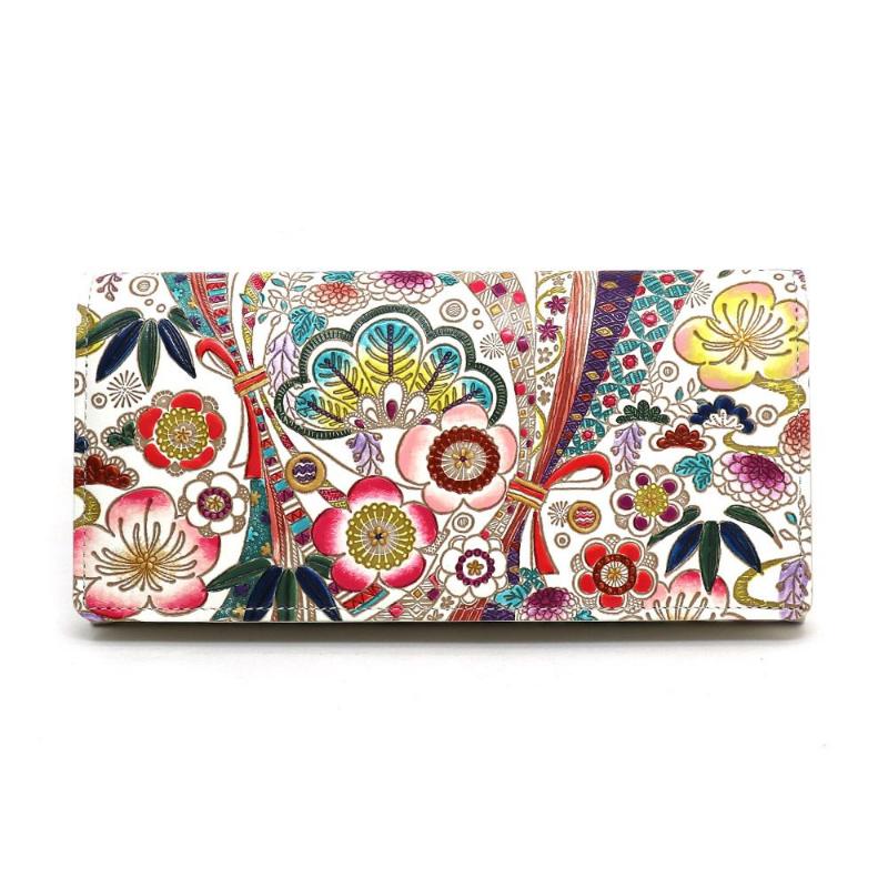 【文庫屋大関】束入れ 華熨斗【皮革工芸品】 財布 お札 お札入れ 長財布 カード 小銭 牛革 手作り 日本製 墨田区 東京都