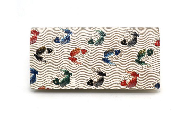 【ふるさと納税】【文庫屋大関】束入れ 荒磯【皮革工芸品】 財布 お札 お札入れ 長財布 カード 小銭 牛革 手作り 日本製 墨田区 東京都 サムネイル2