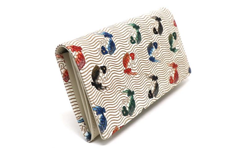 【ふるさと納税】【文庫屋大関】束入れ 荒磯【皮革工芸品】 財布 お札 お札入れ 長財布 カード 小銭 牛革 手作り 日本製 墨田区 東京都 サムネイル3