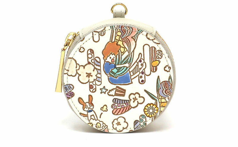 【ふるさと納税】【文庫屋大関】マカロンポーチ 恋するもろこしガール【皮革工芸品】 ポーチ ミニポーチ 小物入れ アクセサリー入れ イヤホン入れ 収納 保管ケース 手のひらサイズ 本革 革 皮革 工芸品 工芸 雑貨 ギフト プレゼント 日本製 東京 サムネイル2