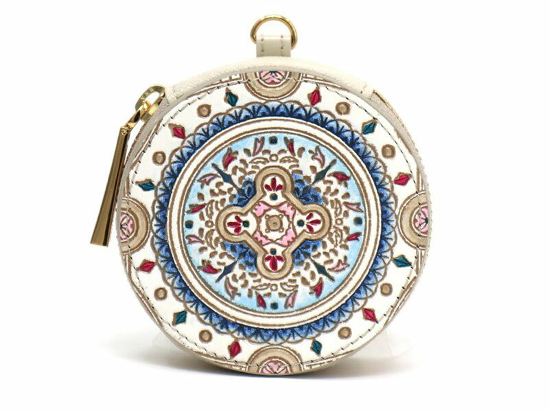 【文庫屋大関】マカロンポーチ エクラ【皮革工芸品】 ポーチ ミニポーチ 小物入れ アクセサリー入れ イヤホン入れ 収納 保管ケース 手のひらサイズ 本革 革 皮革 工芸品 工芸 雑貨 ギフト プレゼント 日本製 東京