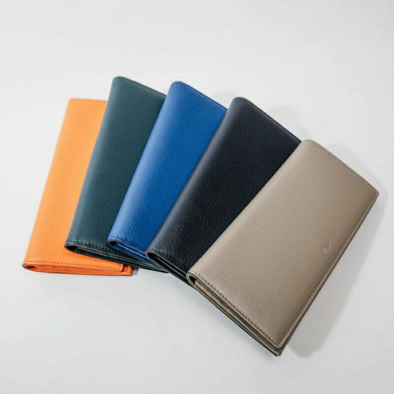 【カラーが選べる】キプリス本革製ササマチ長財布 東京都 江東区 雑貨 本革 シンプル おしゃれ 無地 財布 長財布 ビジネス 職人 スマート 送料無料