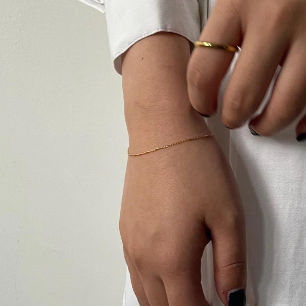 【ふるさと納税】[Cherieオリジナルブレスレット]MaQui bracelet / 14kgf サムネイル3